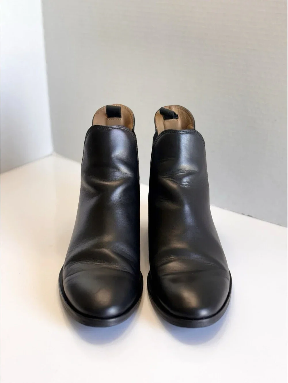 Everlane The New Modern Italian Chelsea Boots Women’s Black Leather Ankle Size 8